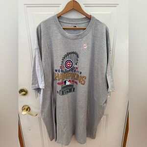 NWT Chicago cubs majestic t shirt 4XL - 2016 World Series Champions Cubbies MLB